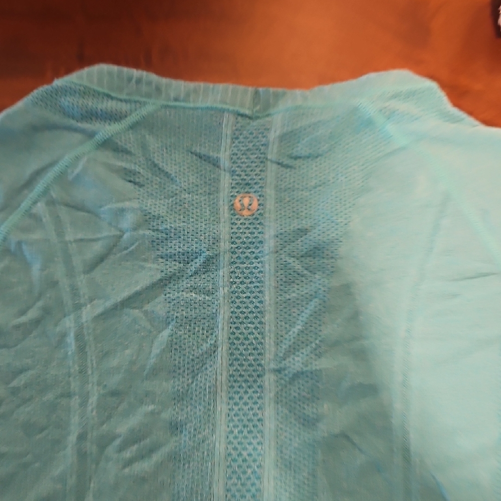 lululemon athletica Light Blue Short Sleeve Tee
